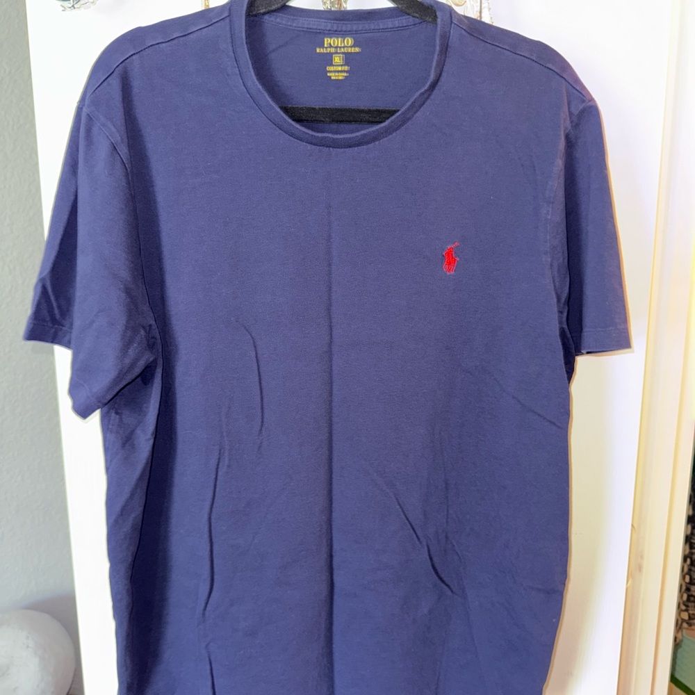 Polo by Ralph Lauren Men's Blue T-Shirt